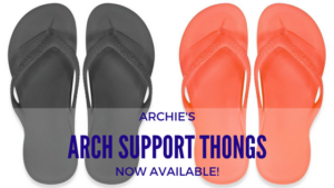 archies arch support thongs